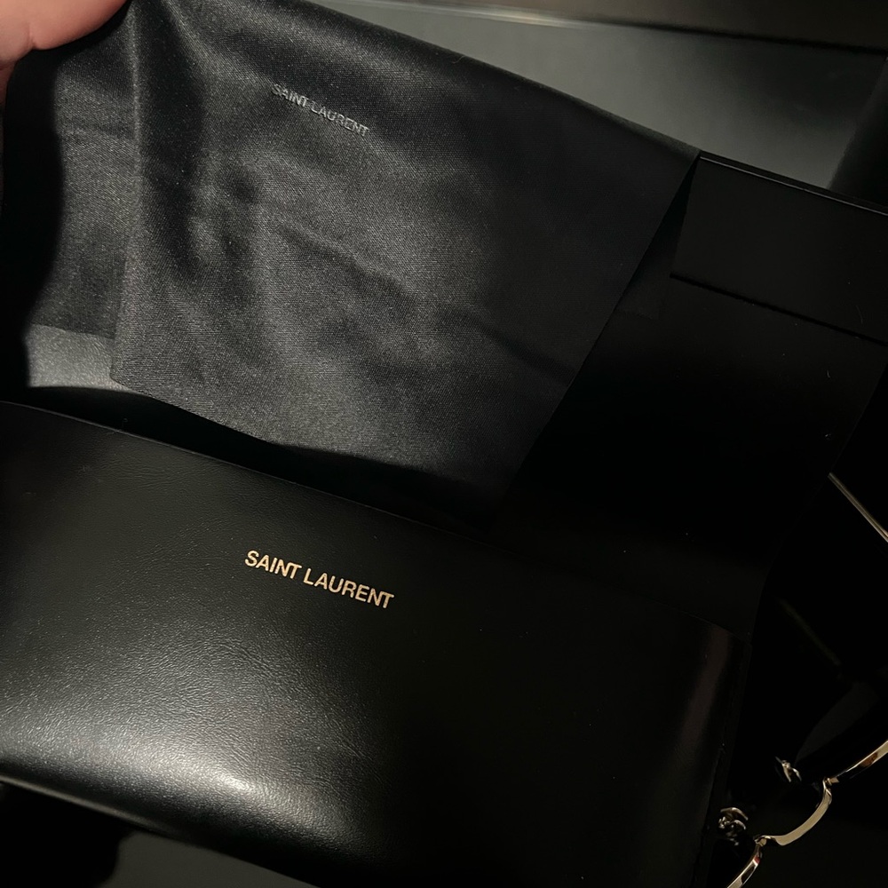 Saint Laurent SL M62 003 Gold & Black Sunglasses - Picture 5 of 7